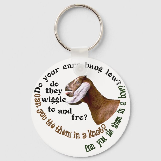 NUBIAN GOAT - DO YOUR EARS HANG LOW? KEY RING (Front)