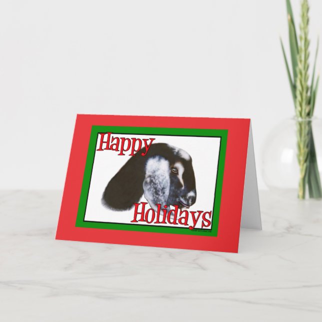 Nubian Goat Holiday Christmas (Front)