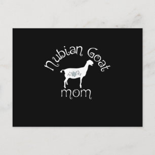 Nubian Goat Mum Gift Invitation Postcard