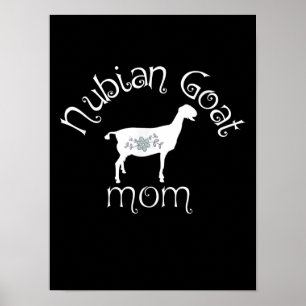 Nubian Goat Mum Gift Poster