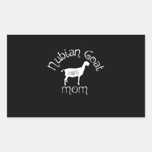 Nubian Goat Mum Gift Rectangular Sticker