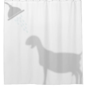 Nubian Goat Shadow Silhouette Shadow Buddies Shower Curtain