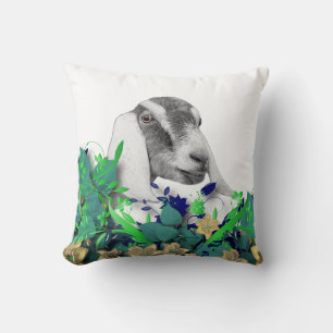 Nubian Goat Sketch Herd Name Goat Pillow