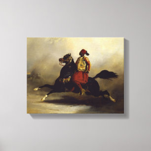 Nubian Horseman at the Gallop Canvas Print