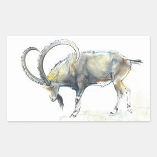Nubian Ibex 2008 Rectangular Sticker