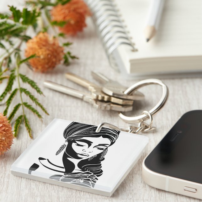 Nubian Key Ring (Front Right)