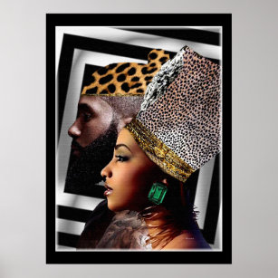 Nubian King & Queen Poster