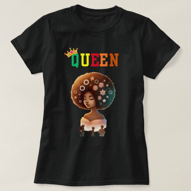 Nubian Queen: Fro Sho Women's T-Shirt (Design Front)