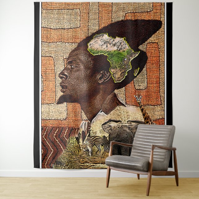 Nubian Religious Art Print  Tapestry (In Situ)