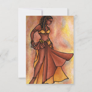 Nubian Sister Belly Dancer - Card