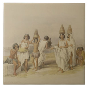 Nubian Women at Kortie on the Nile, from "Egypt an Tile