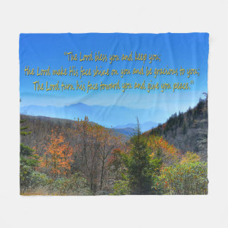 Nubmers 6:24-26 fleece blanket