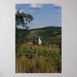 Nucet Village Sibiu County Romania Poster