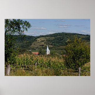 Nucet Village Sibiu County Romania Poster