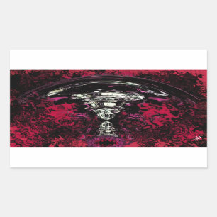 Nuclear blast rectangular sticker