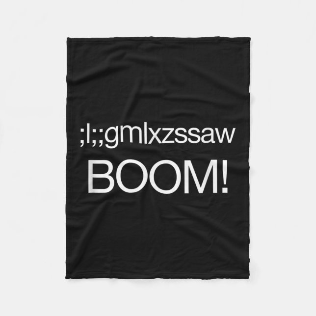 Nuclear Bomb Us Strategic Command Funny Quote Kid  Fleece Blanket (Front)