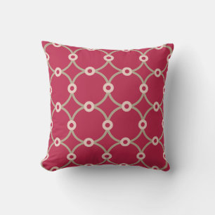 Nuclear Connectivity - magenta - seamless pattern. Cushion