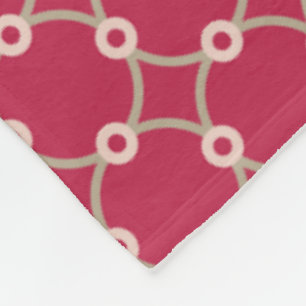 Nuclear Connectivity - magenta - seamless pattern Fleece Blanket