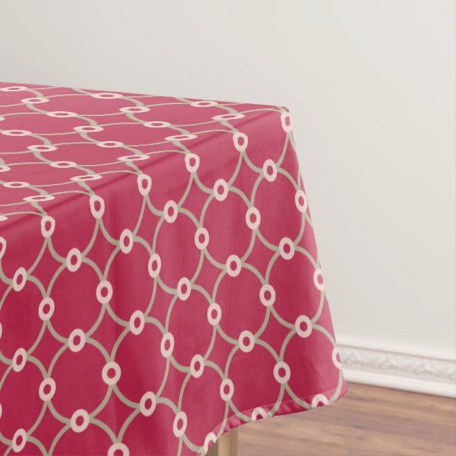 Nuclear Connectivity - magenta - seamless pattern. Tablecloth (In Situ)