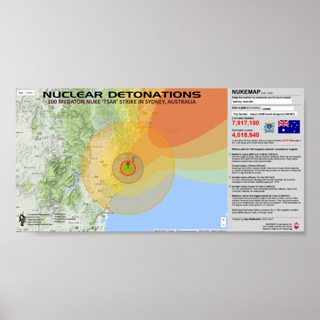 Nuclear Detonations - Australia Poster (Front)