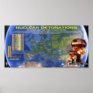Nuclear Detonations - Europe Poster