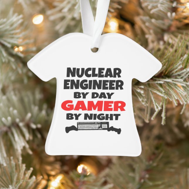 Nuclear Engineer by Day Gamer by Night Ornament (Tree)
