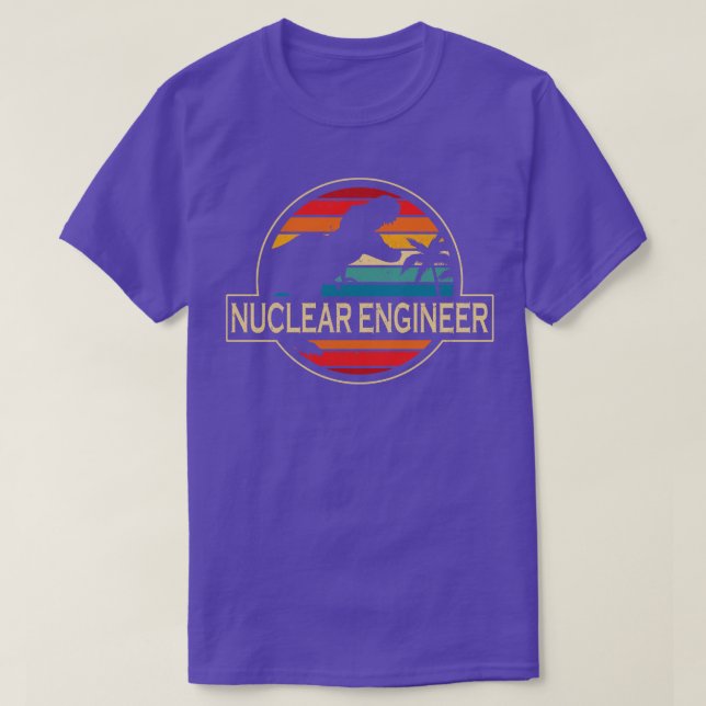 Nuclear Engineer Dinosaur T-Shirt (Design Front)