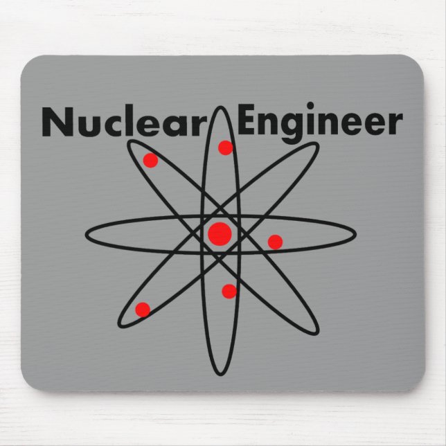Nuclear Engineer T-shirts and Gifts Mouse Mat (Front)