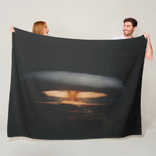 NUCLEAR EXPLOSION FLEECE BLANKET