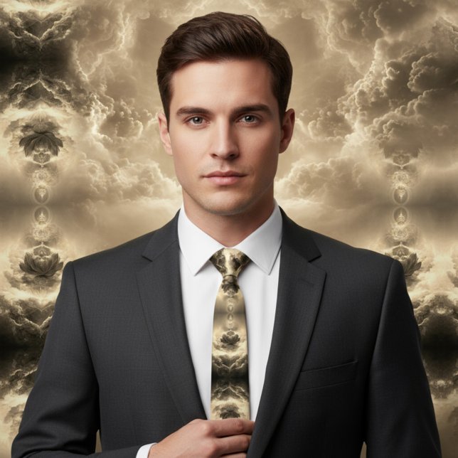 nuclear explosion ful Neck Tie (Creator Uploaded)