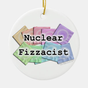 NUCLEAR FIZZACIST Ornament for bartenders