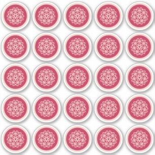 Nuclear Growth - magenta on rye. Custom stickers.