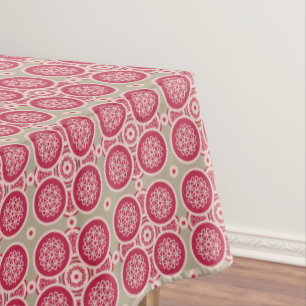 Nuclear Growth - magenta on rye - seamless pattern Tablecloth