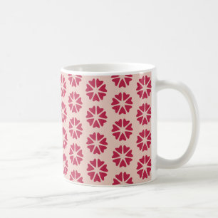 Nuclear Hearts - magenta red - seamless pattern. Coffee Mug