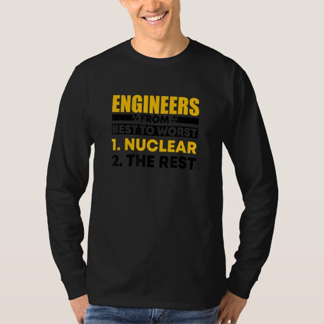 Nuclear Medicine Radioactive Nuclear Engineer 10 T-Shirt (Front)