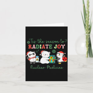Nuclear Medicine Tech Christmas Holiday Radiology Card