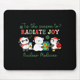 Nuclear Medicine Tech Christmas Holiday Radiology Mouse Mat