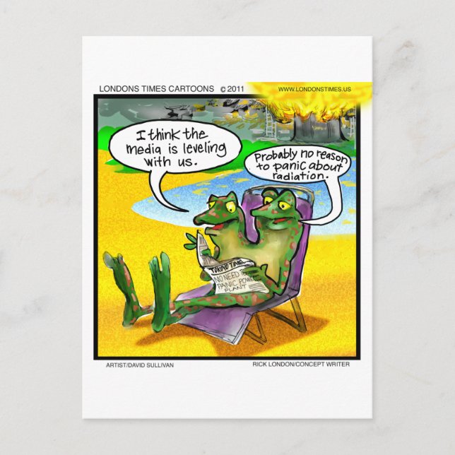 Nuclear Neighbours (Twin Frogs) Funny Gifts & Card (Front)