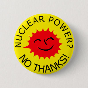 Nuclear Power 6 Cm Round Badge