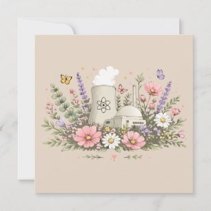 Nuclear Power Blossoms Invitation