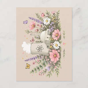 Nuclear Power Blossoms Postcard