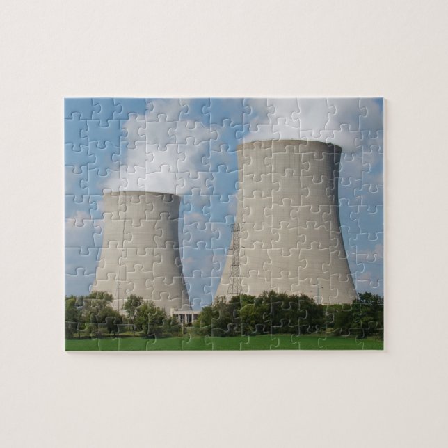 Nuclear Power Plant Cooling Towers Jigsaw Puzzle (Horizontal)