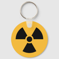 Nuclear radiation symbol keyring
