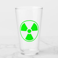 Nuclear Radioactive Radiation Symbol in green
