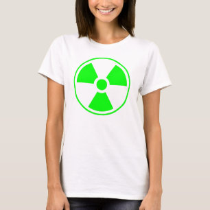 Nuclear Radioactive Radiation Symbol in green T-Shirt
