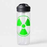 Nuclear Radioactive Radiation Symbol in green