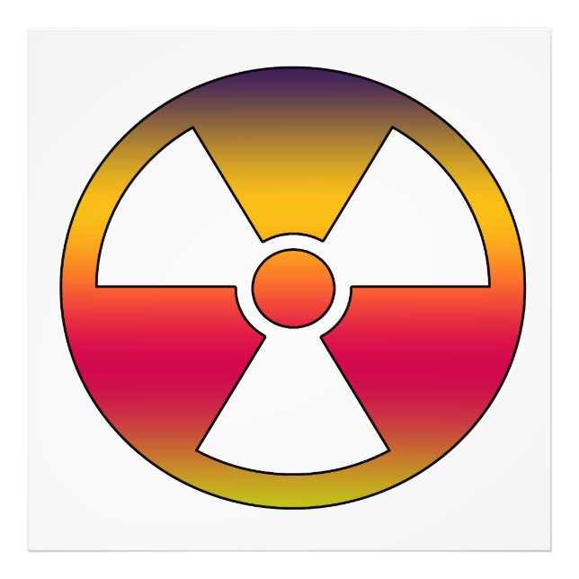 Nuclear radioactive sign (Front)