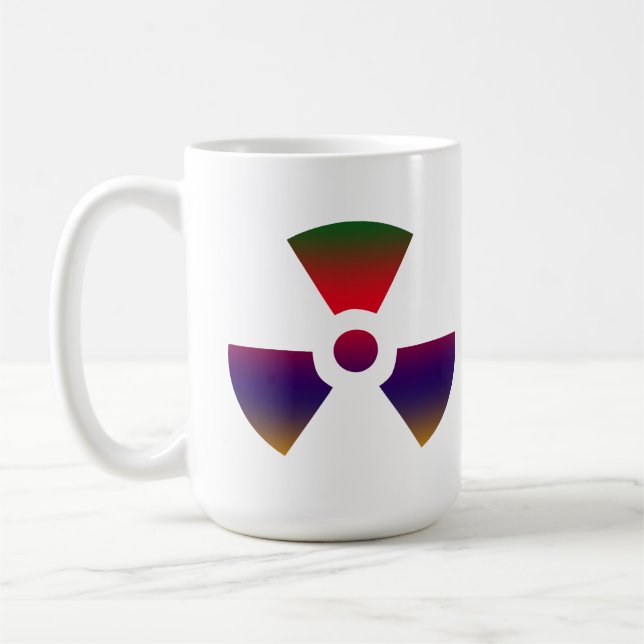 Nuclear radioactive sign coffee mug (Left)