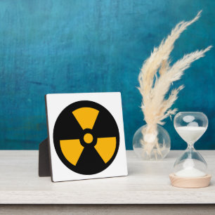 Nuclear radioactive sign plaque