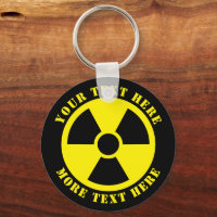 Nuclear radioactive symbol black & yellow nuke